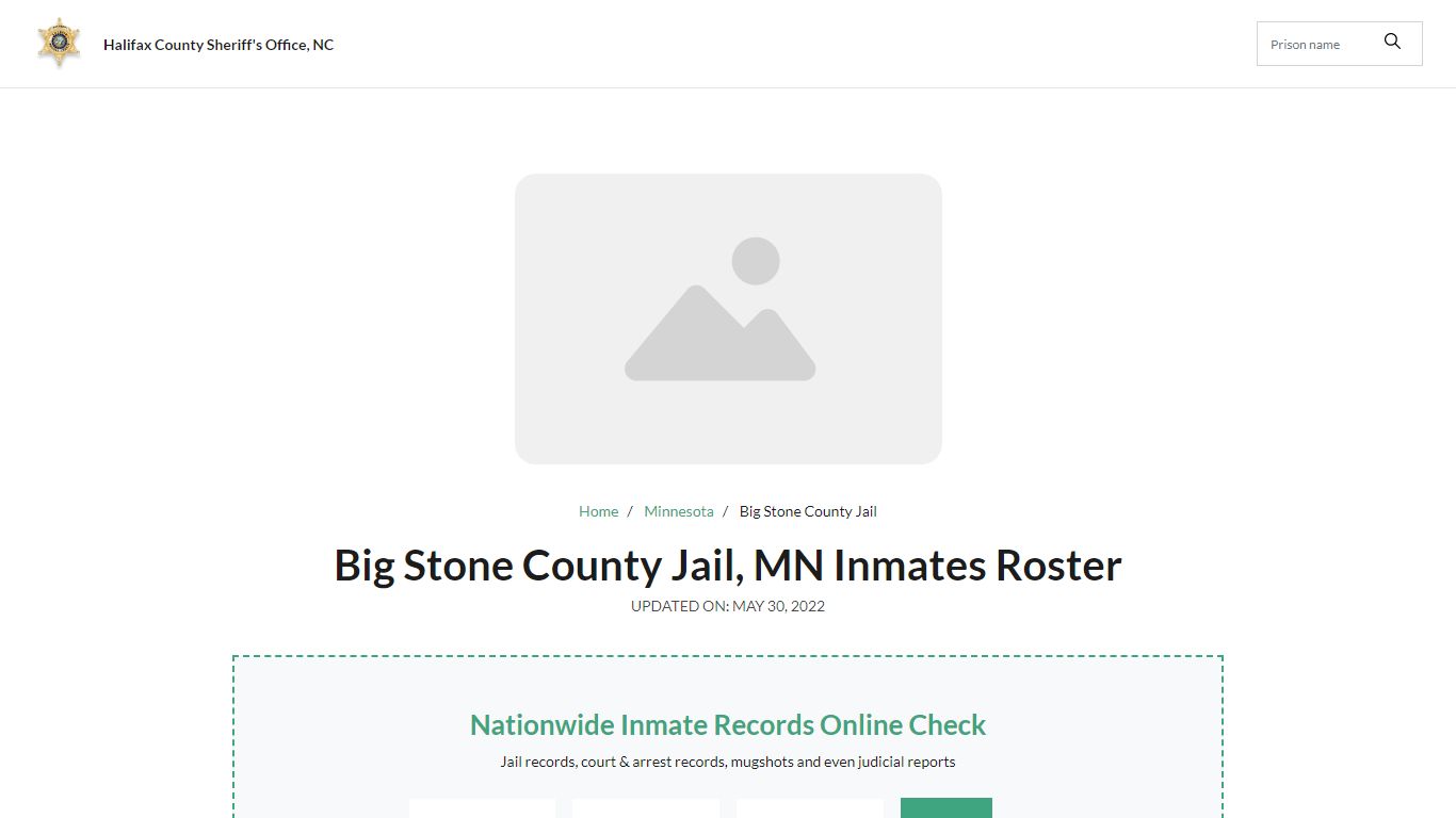 Big Stone County Jail, MN Jail Roster, Name Search